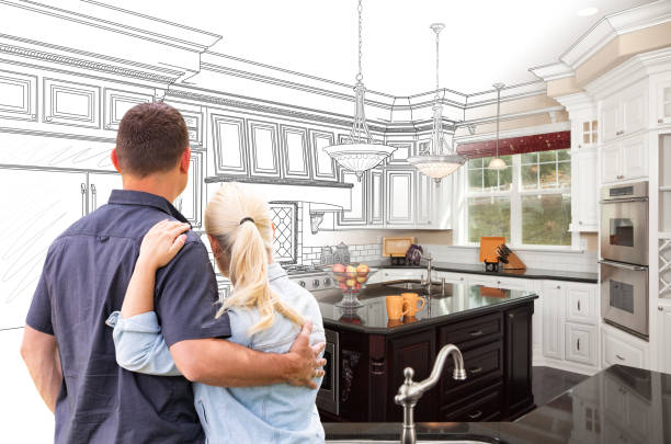 Custom kitchen cabinets installed in a Dumfries home